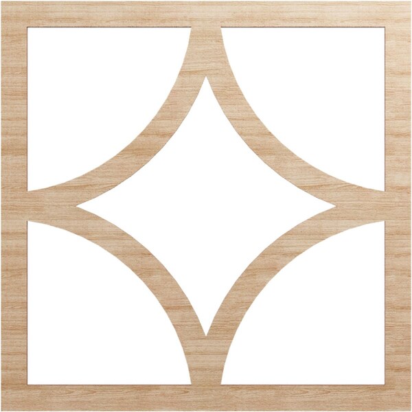 Ekena Millwork Statesman Wood Fretwork Pierced Ceiling Medallion, Alder, 22"OD x 14 1/8"ID x 1/4"T CMWP22X22X0250STAL - main